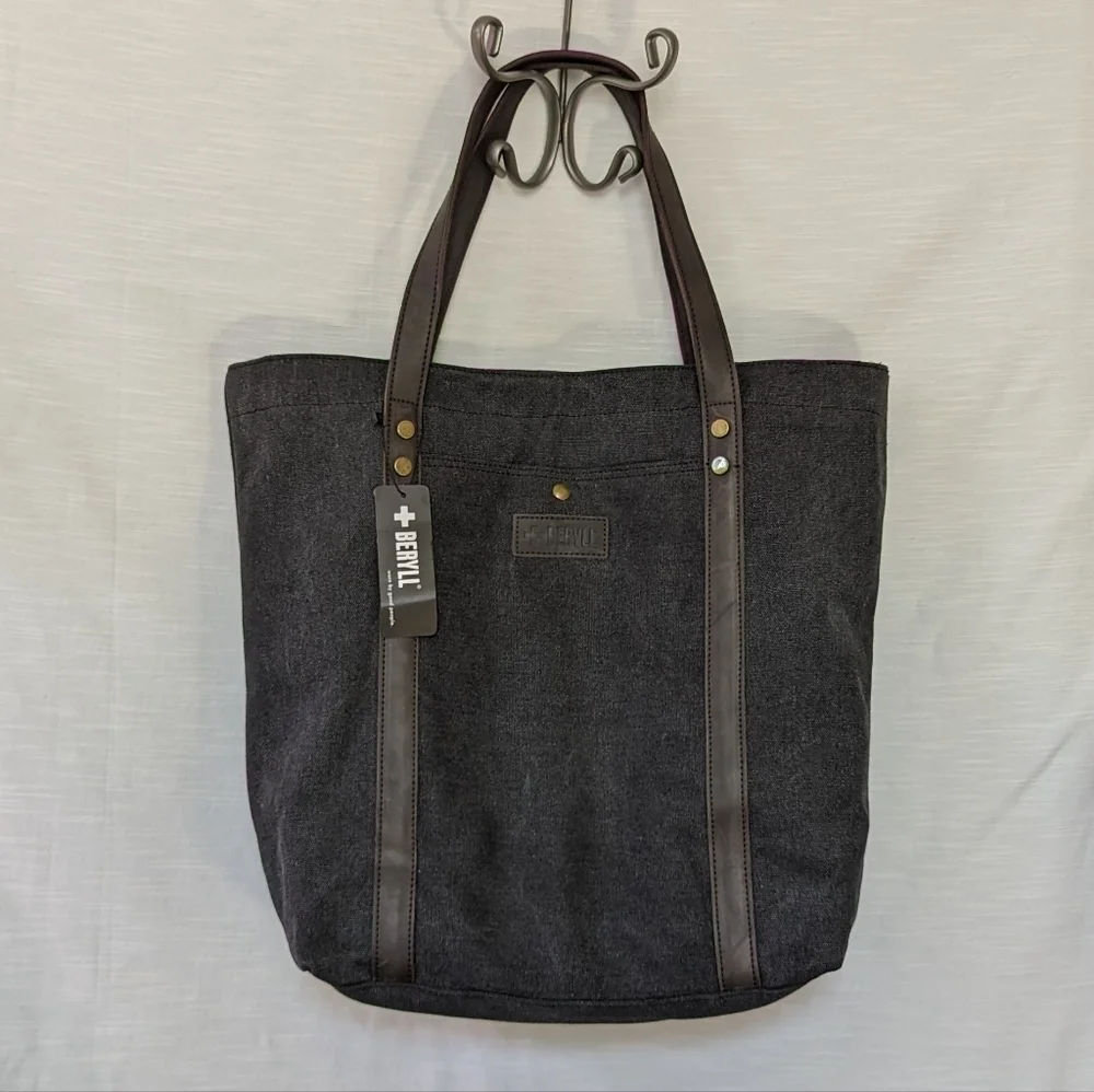NWT Beryll Distressed‎ Canvas Tote